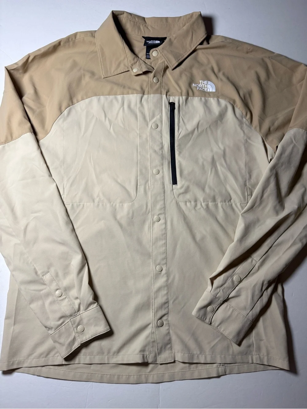 The North Face First Trail UPF40+ Long Sleeve Hiking Shirt Men’s S Snap Front